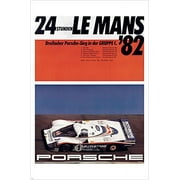 24 Race Le Mans '82 Porsche Precision Racing Poster Collectors 20x30 Bold