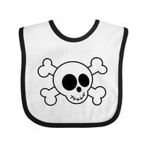 Inktastic Fun Skull and Crossbones Boys or Girls Baby Bib