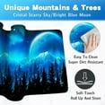 thumbnail image 6 of Gaming Mouse Pad, Mouse Pad Large, Keyboard and Mouse Pad, 31.5" x 11.8" XL Mouse Pad, Non-Slip Office Computer Keyboard Mousepad, Desk Pad Large - Moon Mountain Forest, 6 of 6