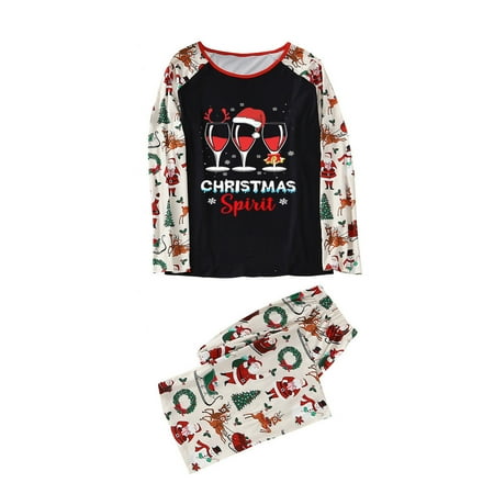 

TZNBGO Baby Girl Fall Clothes Matching Family Christmas Pajamas Set Christmas Pjs For Family Set Top And Long Pants Sleepwear Sets