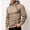 A05-Khaki, variant on Zysthvn Mens Hoodies Pullover Outdoor Winter Athletic Sweatshirts for Men Soft Solid Zipper Long Sleeve