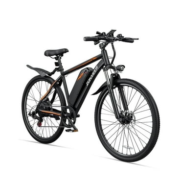 DYU 26" Electric Bike for Adults, 36V/10AH Removable Battery, Peak 500W Brushless Motor, 50 Miles Commuting Range, Front Fork Suspension, Shimano 7 Speed, UL2849