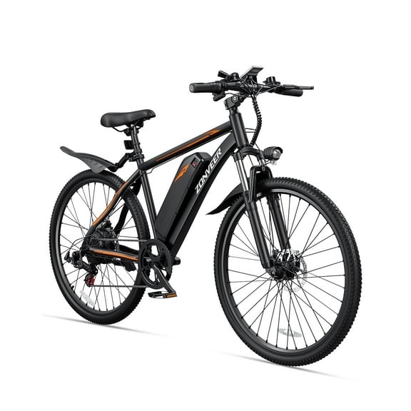 DYU 26" Electric Bike for Adults, 36V/10AH Removable Battery, Peak 500W Brushless Motor, 50 Miles Commuting Range, Front Fork Suspension, Shimano 7 Speed, UL2849