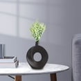 thumbnail image 6 of Circle Resin Vase for Modern Home Decor,Ins Style Round Flower Vases with Hole,Hollow Donut Vase Indoor Decoration Ornaments for Centerpieces,Kitchen,Office or Living Room, 6 of 6