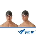 thumbnail image 2 of VIEW Swimming Gear V-127 Blade Zero Racing Swim Goggles, Smoke/Dark Silver Mirrored Lens, 2 of 6