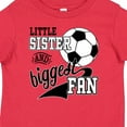 thumbnail image 4 of Inktastic Little Sister and Biggest Fan Soccer Player Girls Baby T-Shirt, 4 of 5