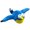 big eyed bluebird, variant on Simulated Electronic Bird Pet Toy Featuring Touch Activated Chirping Flapping USB Powered