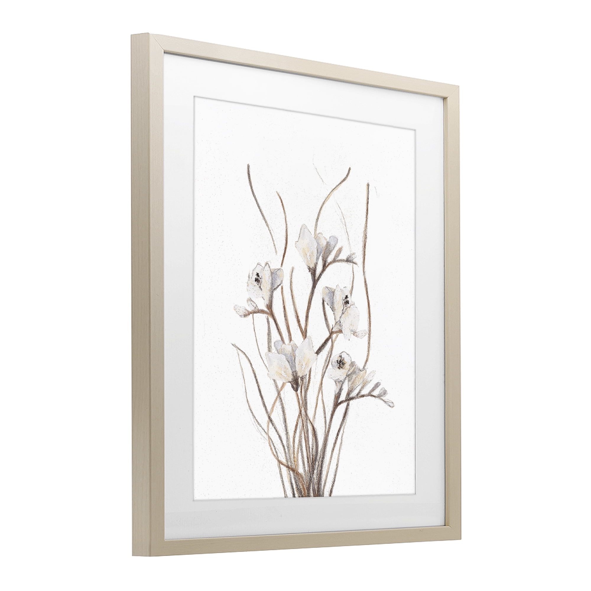 Stupell Industries Curly Branches on White Birch Framed Print Under Glass, design by Lanie Loreth