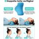 thumbnail image 5 of Relajador de cuello y hombros, dispositivo de tracción cervical portátil, camilla para el cuello, corrector de postura del cuello, almohada quiropráctica para aliviar el dolor de la ATM (azul), 5 of 5