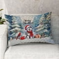 thumbnail image 2 of Merry Christmas Siberian Husky Enjoys Woofmas Winter Xmas Holiday Quilt Pillowcase Husky Dog Lover Gifts Throw Pillow Cover Bed Home Decor - 02022, 2 of 5