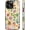 Preppy Collage Scrapbook Floral, variant on Case Compatible with iPhone 11, Stained Glass Bloom Flower Phone Case Hybrid 2-Layer Hard Shell, Shockproof Soft for Girl Women Boy Men