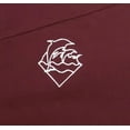 thumbnail image 2 of Pink Dolphin Men's Wave Zip Up Activewear Hoodie Jacket (X-Large, Burgundy/White), 2 of 3