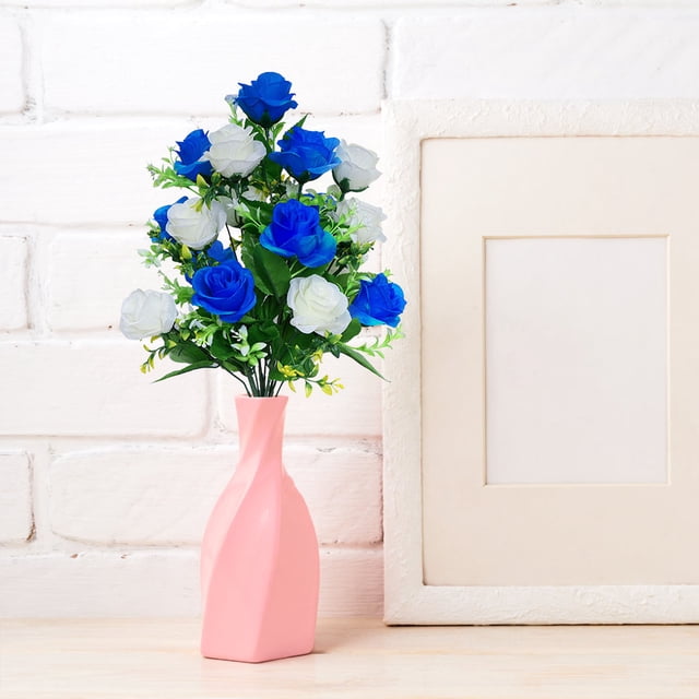 TIMIFIS Artificial Flowers for Outdoors Simulation of 18 Roses Exquisite European-Style Artificial Flowers Shooting Props Decorative Artificial Flowers Flower Arrangements Outdoor Faux Plants