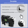 thumbnail image 2 of GREENCYCLE 6PK Compatible for Brother P-Touch Black on Clear 36mm 8m TZ TZe TZe- 161 TZ- 161 TZe 161 TZ 161 Laminated Label Tape, 2 of 8