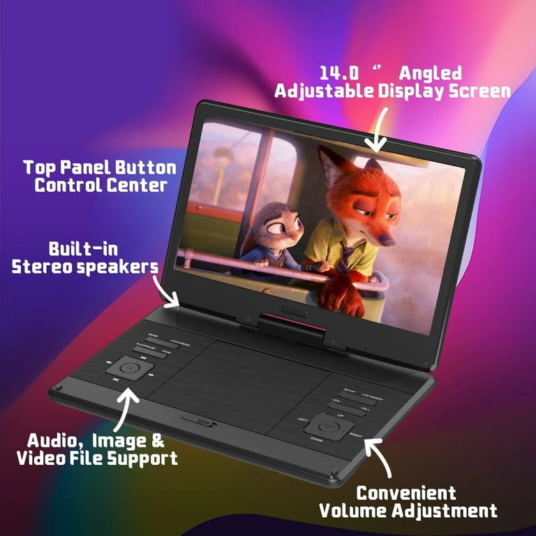 Portable DVD Player 14 inc.＋イヤホン Amazon.com: 16.9