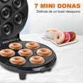 thumbnail image 5 of Sendowtek Mini Máquina Eléctrica Para Hacer Donas, Doble Cara Antiadherente con Pies Antideslizantes, Apta para Niños y Reuniones Familiares - Negro, 5 of 5