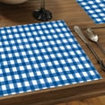 thumbnail image 4 of CounterArt "Blue Gingham" 24-Sheet Reusable Premium Paper Placemats, 4 of 6