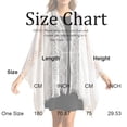 thumbnail image 4 of AHMOMEI Women’s Lace Shawl Wrap, Sheer Open Front Fringed Cover Up, Lightweight Scarf for Evening Dresses Wedding Bridesmaid Party (Gray), 4 of 6