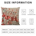 thumbnail image 5 of YINGXI Pink Christmas Pillow Covers , Pink Merry and Bright Christmas Pillows Decorative Throw Pillows, Pink Outdoor Christmas Pillow Covers, Pink Christmas Pillow Cases 24x24in, 5 of 5