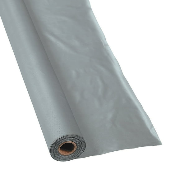 Silver Tablecloth Roll (40X100') - Party Supplies - 1 Piece
