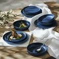 thumbnail image 5 of Stone Lain Macchio 12-Piece Dinnerware Set Stoneware, Blue Matte, 5 of 6