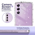 thumbnail image 3 of ULAK Samsung S23 Case, 2 in 1 Heavy Duty Shockproof Sturdy Galaxy S23 5G  Phone Case for Women Girls, Clear Glitter, 3 of 8