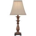 thumbnail image 6 of Regency Hill Alzano Cottage Accent Table Lamp 18" High Antique Distressed Light Bronze Square Shade for Bedroom Living Room Bedside Nightstand Office, 6 of 7