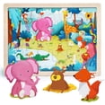 thumbnail image 1 of Rompecabezas de madera Top Bright para niños Animalitos 24 piezas Tamaño armado 22x30 cm, 1 of 9