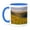 Blue/White, variant on 3drose, Autumn, Mt Lafayette, New Hampshire - Us30 Jmo1549 - Jerry and Marcy Monkman, 11oz Two-tone Green Mug