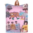 thumbnail image 2 of JoJo''s Bizar#re Adven-ture Fleece Blanket Soft Cozy Throw Blanket 50x60, Lightweight Fuzzy Comfy Flannel Blanket Warm Plush Throw Blankets for Couch, Sofa, Bed, 2 of 6