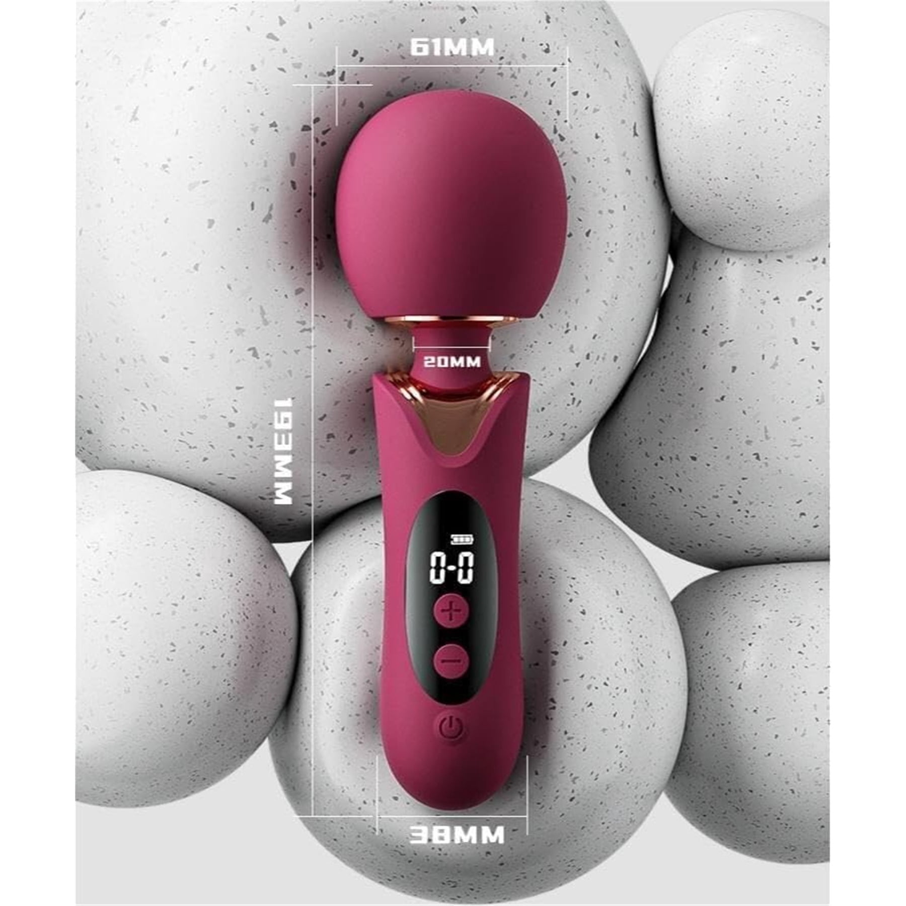 Personal massager, handheld electric massager, rechargeable wireless massager, women's personal massager, full body deep tissue massager, suitable for muscles, neck, shoulders, back, legs, feet