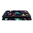 thumbnail image 4 of Psesaysky Space Dinosaur Trifold Card Wallet, Polyester Portable Lightweight Kids Wallet for Outdoor Sports and Travel, 4 of 6