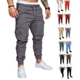 thumbnail image 4 of S-4xl Hombres Táctico Elástico Cintura Slim-Fit Cargo Pantalones 4 Bolsillos De Joggingpangjing, 4 of 4
