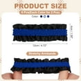 thumbnail image 2 of Uxcell Armband Garter, Soporte Antideslizante para Mangas de Camisa de Hombre, Cinturones Elásticos de Decoración Azul/Azul sobre Negro/Azul sobre Blanco, 2 of 6