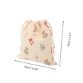 thumbnail image 2 of Unique Bargains 1 Pc Small Doll Drawstring Makeup Bag for Travel Beige Polyester, 2 of 6