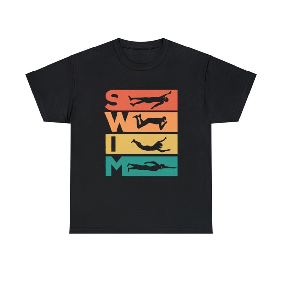 Retro Vintage Swimming For Swimmers T-Shirt