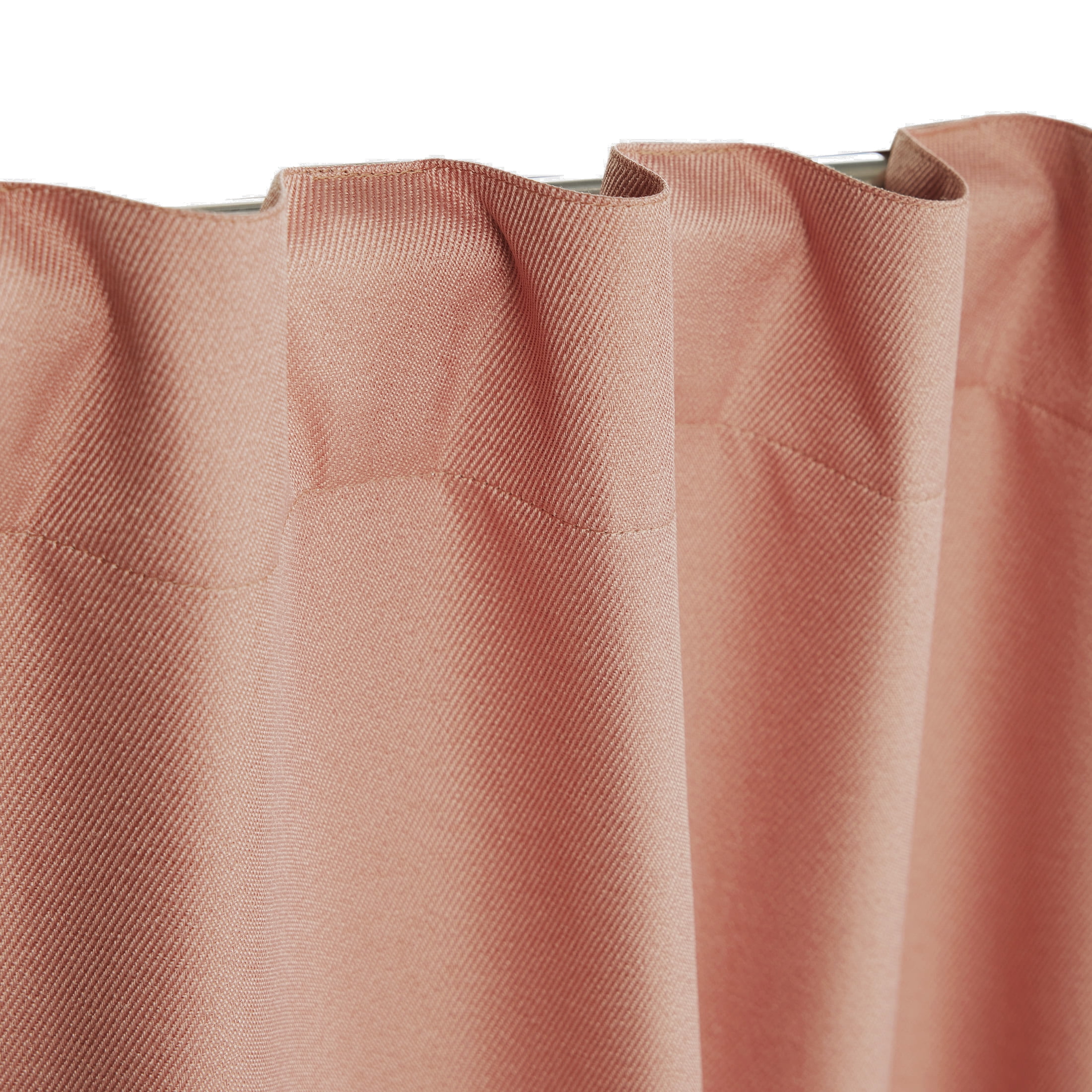 Mainstays Terracotta Solid Blackout Rod Pocket with Back Tabs Curtain Panel Pair, Set of 2, 30" W x 95" L
