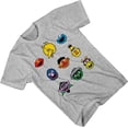 thumbnail image 4 of Sesame Street Mens Classic Shirt Elmo Cookie Monster Big Bird Tee T-Shirt Heather Grey, XX-Large, 4 of 7