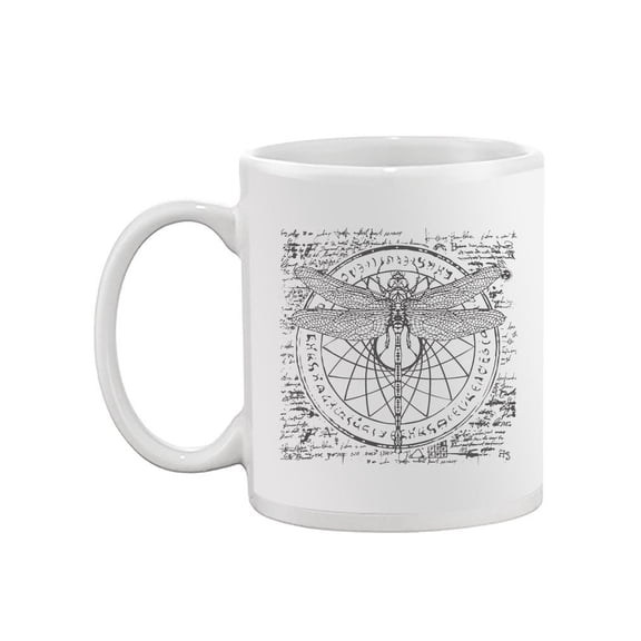 Dragonfly Sketch Mug - Image by Shutterstock,