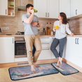 thumbnail image 6 of 2-Piece Kitchen Rugs Set Non-Slip Mats Carpet Floor for Kitchen, Bathroom (19.7"x27.6" & 19.7"x47.2") Santa Claus in Sleigh, 6 of 7
