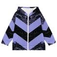 thumbnail image 4 of GigrtiJin Chandails à Capuchon pour Enfants à Rayures Imprimées Veste à Capuche Zippée avec Poche Tenue Athlétique Décontractée Tendance, 4 of 4