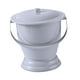 thumbnail image 2 of Escupidera con tapa, orinal, bacinilla portátil, inodoro de cabecera, cubo, orinal Gris, 2 of 9