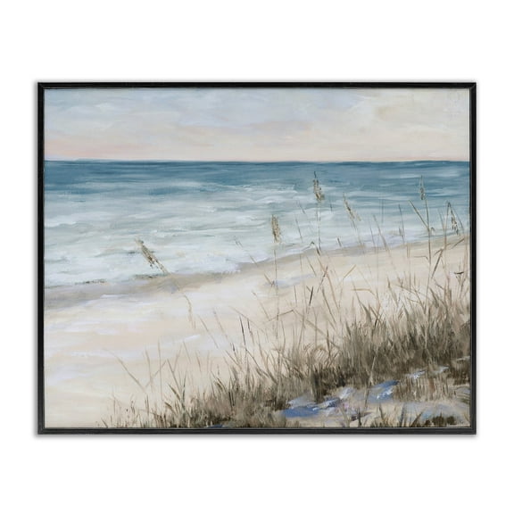 Stupell Indtries Traditional Beach Coast Line Tall Grass Soft Sky,30 x 24,Design by Julie DeRice