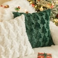 thumbnail image 6 of Christmas Pillow Covers 18x18 Inch Set of 2 Soft Plush Faux Fur Christmas Tree Decorative Couch Cushion Case Throw Pillows Pillowcases for Couch Sofa Holiday Festivals Winter Decor, 6 of 9