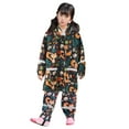 thumbnail image 3 of Wuxian Girls Boys Baby Rain Suit Waterproof Hooded Coat Jacket Outwear Suit Raincoat Hoodies With Pants Rain Gear,Black,2-3 Years, 3 of 8