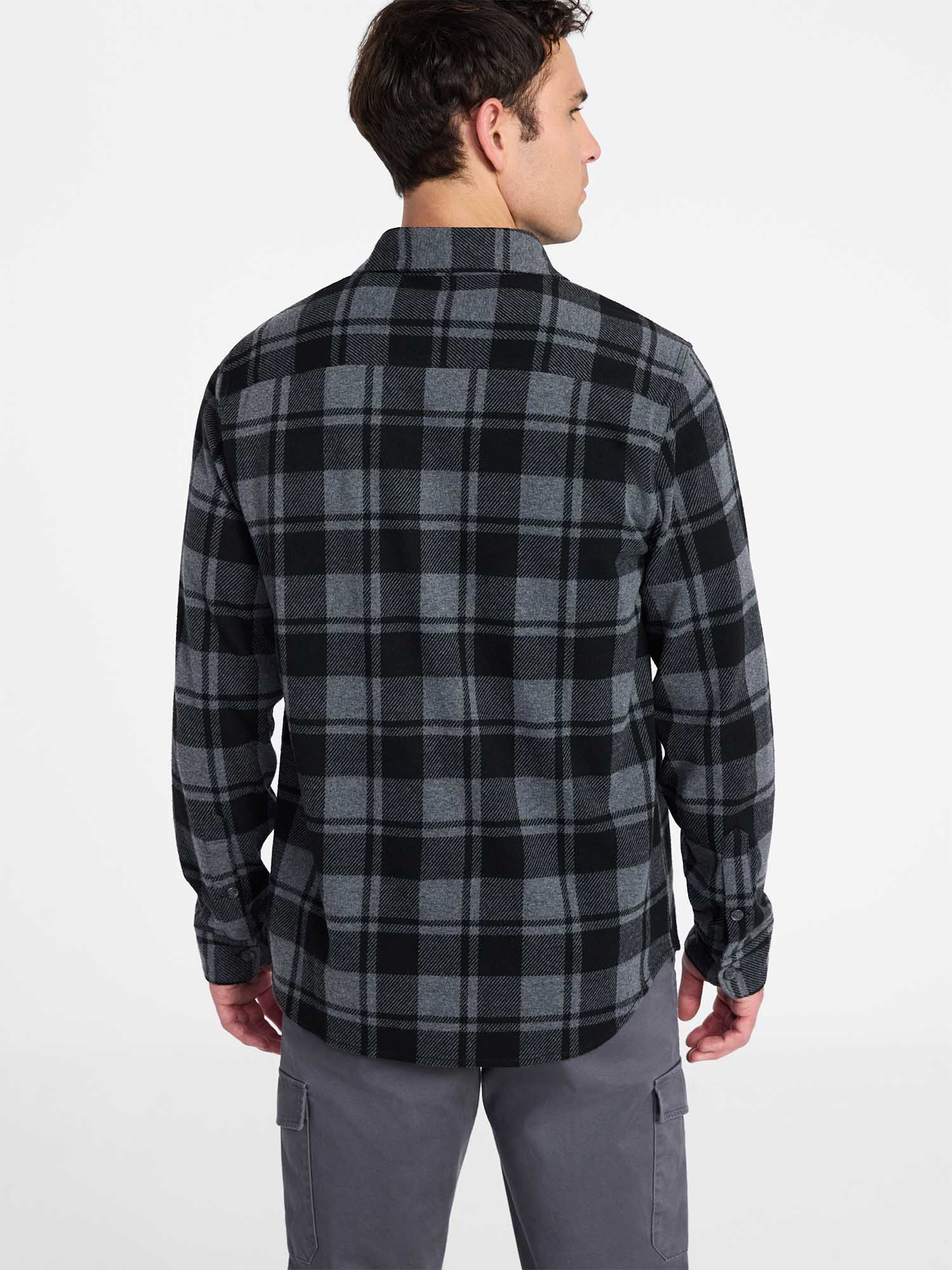 George Men's & Big Men's Knit Overshirt with Long Sleeves, Sizes S-3XL