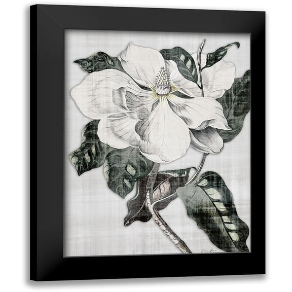 Brown, Denise 12x14 Black Modern Framed Museum Art Print Titled - Southern Magnolia 1