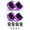 Crystal Purple Black, variant on Yihuala 4 Pack Longboards Skateboard Cruising Wheel Set with Bearings and Spacers, Longboards PU Wheel Replacement