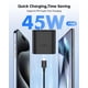 thumbnail image 2 of Cargador rápido Ryaobwu USB C de 45 W, paquete de 2 unidades para Samsung, 2 of 8