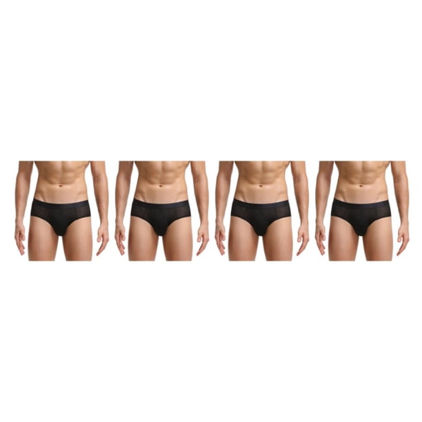 Sonducket 2x calzoncillos de ropa interior de hombre de sellado Flexible de cuerpo delgado para aspecto Sexy calzoncillos de ropa interior de negro XXL 2Conjunto